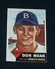 1953 Topps DON HOAK (rc) #176 Ex/Ex+ BROOKLYN DODGERS 