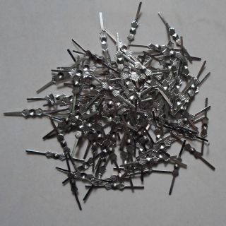   Chandelier/Lamp parts connector metal bowtie butterfly silver pin 33mm