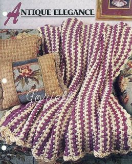 Antique Elegance Afghan, Annies Q hook crochet pattern