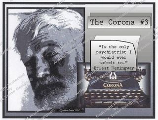 Famous Author Ernest Hemingway Quote On T shirt About His Corona No.3 