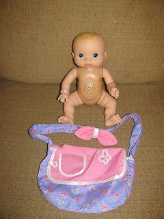   Hasbro Baby Alive Baby Doll Bye Bye Doll Sounds Vinyl Doll Diaper Bag