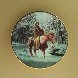 PEACE MAKER Mystic Warrior MINI Miniature Plate Indian Native American