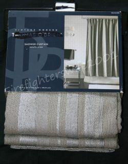 Thomas OBrien vintage modern Metallic Stripe shower curtain 72x72