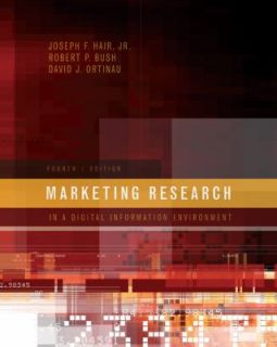 Marketing Research by Robert P. Bush, Joseph F., Jr. Hair and David J 