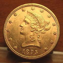 1895 Gold $10 Liberty Head Eagle Coin ~ Nice BU ~ L@@K