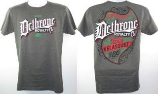Cain Velasquez UFC Dethrone Royalty Vintage Heather Gray T shirt New