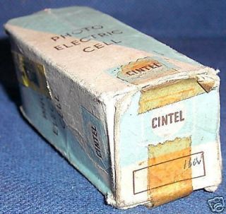 JS012 Vtg Old CINTEL Photo Electric Cell Tested Good