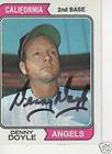 DENNY DOYLE SIGNED 1974 TOPPS #552   CALIFORNIA ANGELS