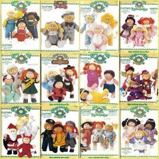 Vtg Cabbage Patch Kids 16 Doll Clothes Butterick Sewing Pattern W 