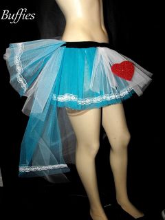 Burlesque Alice in Wonderland Tutu Bustle 8 22 Fairytale Fancy Dress 