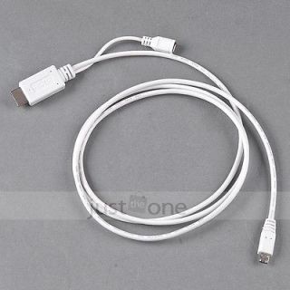 MHL Micro USB to HDMI HDTV TV Adapter Cable f. Samsung Galaxy S3 SIII 