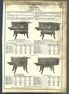 1921   22 AD Simmons Wilson Coal Wood Burning Cook Stove Cast