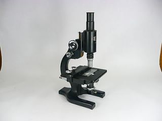 SPENCER MICROSCOPE WITH SUB STAGE ILLUMINATOR, INCLUDES CASE WITH KEY
