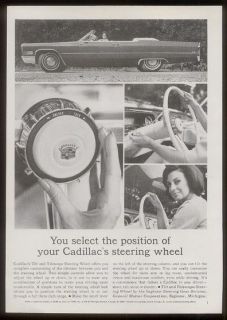 1966 Cadillac DeVille convertible woman driver photo ad