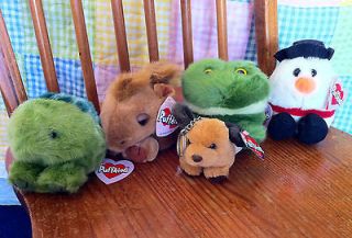 Lot of 4 Puffkins (Camilla, Flurry, Lily, Shelly) + mini keychain 