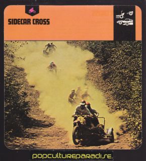 SIDECAR CROSS Motorcycle Motocross Racing History CARD