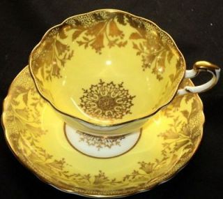 Paragon Campanula Gold Chintz Bright Yellow Tea cup and saucer Teacup