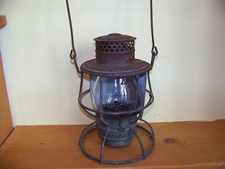  Adlake Reliable NY Chicago Phil. railroad lantern 1908 w/ relector