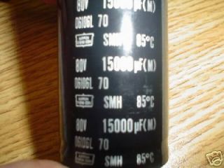 10 UCC 80v 15000uf Snap in Capacitors