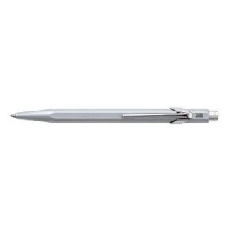 Caran Dache 849 Gray Metal Collection Ballpoint Pen   Classic   Great 
