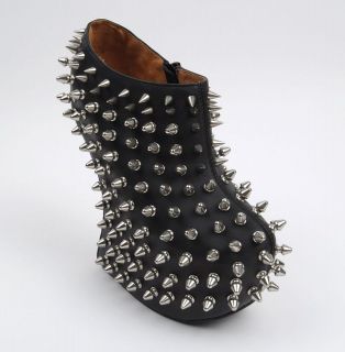 JEFFREY CAMPBELL New SHADOW SPIKE BLACK Boots Shoe, 7 *Fits more like 
