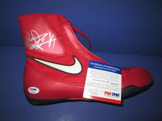 CARL FROCH SIGNED NIKE BOXING BOOT MANNY PACQUIAO SIGNED NIKE BOOT (B)