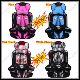 Toddler Auto Car Safety Booster Seat Cover Harness Cushion Belt 