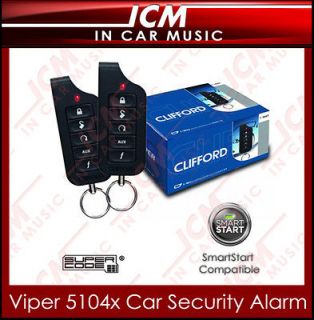 Clifford 5104X Vehicle Security Car Alarm With Remote Start & Dual 
