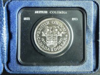 1971 CANADA PROOF LIKE PL cased British Columbia dollar MINT in box