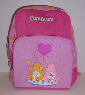 CARE BEARS FRIEND BEAR & LOVE A LOT BEAR Pink 12 BACKPACK Tote Bag 