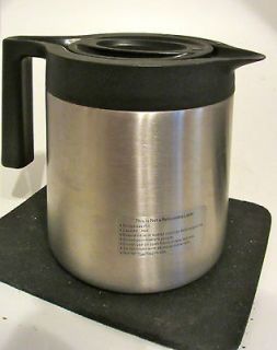 BUNN CARAFE POT Thermal 10 C Replacement STAINLESS THERMOFRESH BTX B 