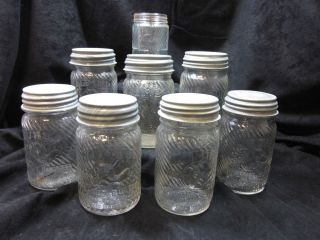 Vintage Jumbo Peanut Butter Jars 1 Reg. (not Original lids) 3x5.25 