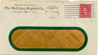 The McCaskey Register Co. Alliance Ohio 3/31/1913 #393