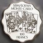 SBM LOEWS (MONTE CARLO) ~ Official Silver Gaming Coins Worlds Great 