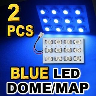 Blue 12 SMD LED Panels For Dome Map Light #G35 (Fits Honda Civic 