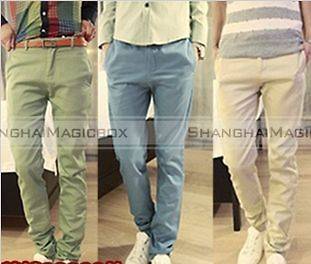 Men Fashion Vintage Casual Harem Slim Fit Pants Trousers 3 Colors New 