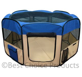 Newly listed Pet Playpen 45 Exercise Puppy Dog Pen Kennel Folding 
