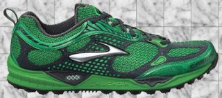 MENS BROOKS CASCADIA 6 SHOES SPEED GREEN/ANTHRACI​TE/SILVER 9.5