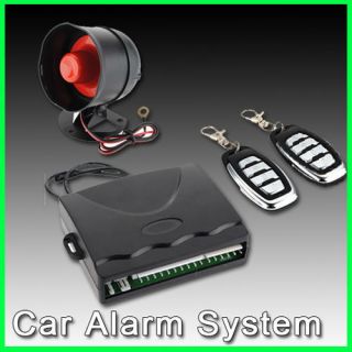 Way Car Kit Alarm Security System Keyless Door Look Entry +2 Remote 