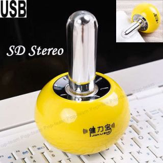   USB Resonance Speaker Desktop Vibration Audio for iPod Yellow Je2Y