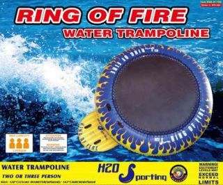   Ring of Fire Water Trampoline 108 Bounce Platform Inflatable Tube