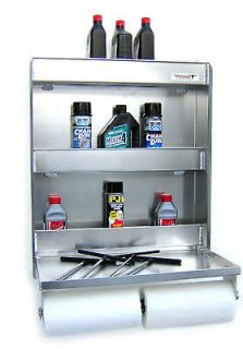 Aluminum Work Tray Station Storage Cabinet Trailer Shelf