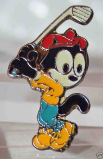 FELIX THE CAT pin ViNTAGE GOLF CAT  The Masters