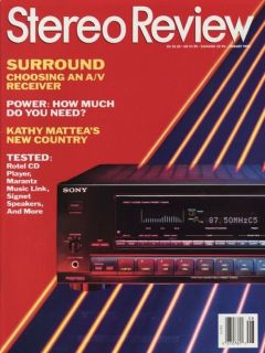 Stereo Review Magazine Aug 1992 Marantz MA 22, SC 22, PH 22, Rotel RCD 
