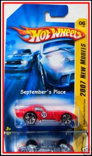 2007 Hot Wheels # 006 Shelby Cobra Daytona Coupe Red