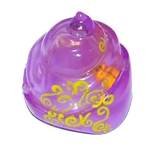 Xia Xia Hermit Crab Purple Shell with Yellow Swirls 2 Friends Pig In 