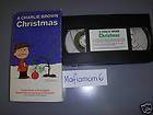 Charlie Brown Christmas Vhs Video Shell Oil OOP Rare 1992 Release 