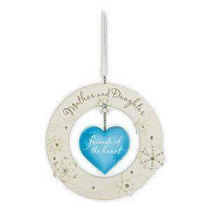 2010 Hallmark Ornament MOTHER AND DAUGHTER RING & HEART