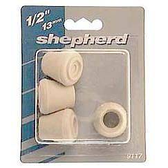 Shepherd 9226 2 Count 1 1/2 Black Rubber Leg Tips