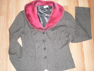 HOT Womens Charlotte Russe Gray/Pink Blazer/Jacket L/10